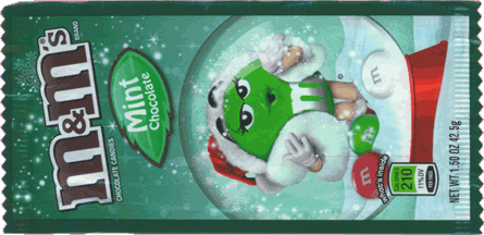 m&m's&reg; - mint - Christmas edition